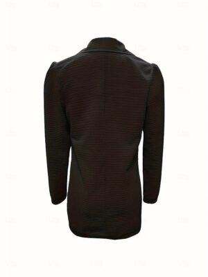 Modern Regular Fit Plain Turndown Long Sleeve Blazer - Image 13
