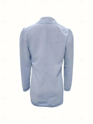 Modern Regular Fit Plain Turndown Long Sleeve Blazer - Image 15