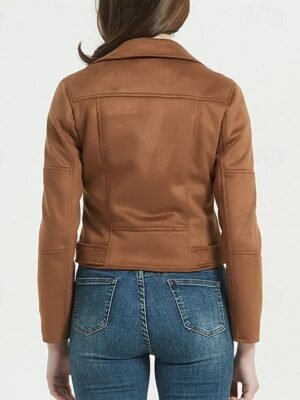 Modern Regular Fit Solid Peaked Lapel Long Sleeve Jacket - Image 16