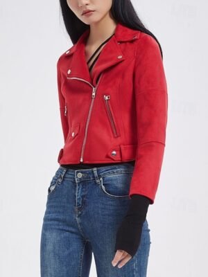 Modern Regular Fit Solid Peaked Lapel Long Sleeve Jacket - Image 21