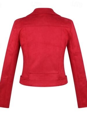 Modern Regular Fit Solid Peaked Lapel Long Sleeve Jacket - Image 24