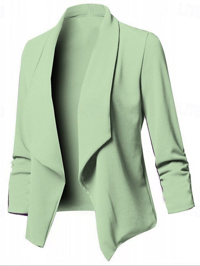 Modern Slim Fit Plain Turndown Long Sleeve Blazer - Image 2