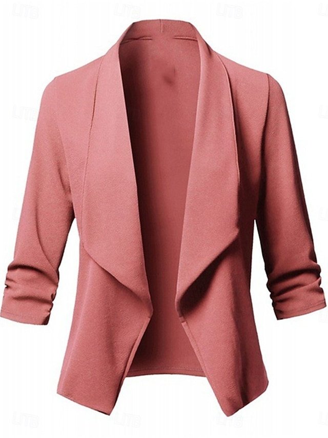 OL Style Regular Fit Solid Colour Long Sleeve Blazer - Image 2