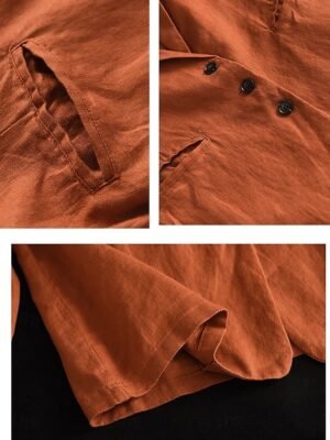 OL Style Regular Fit Solid Colour Long Sleeve Blazer - Image 4