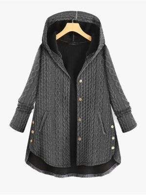 Outdoor Casual Hooded Long Sleeve Winter Parka - Image 1