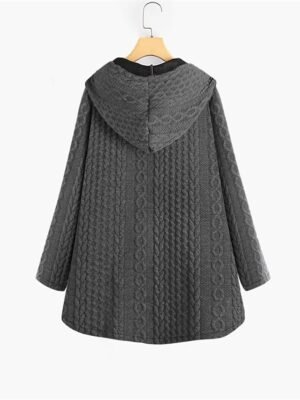 Outdoor Casual Hooded Long Sleeve Winter Parka - Image 2