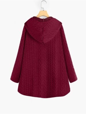 Outdoor Casual Hooded Long Sleeve Winter Parka - Image 8