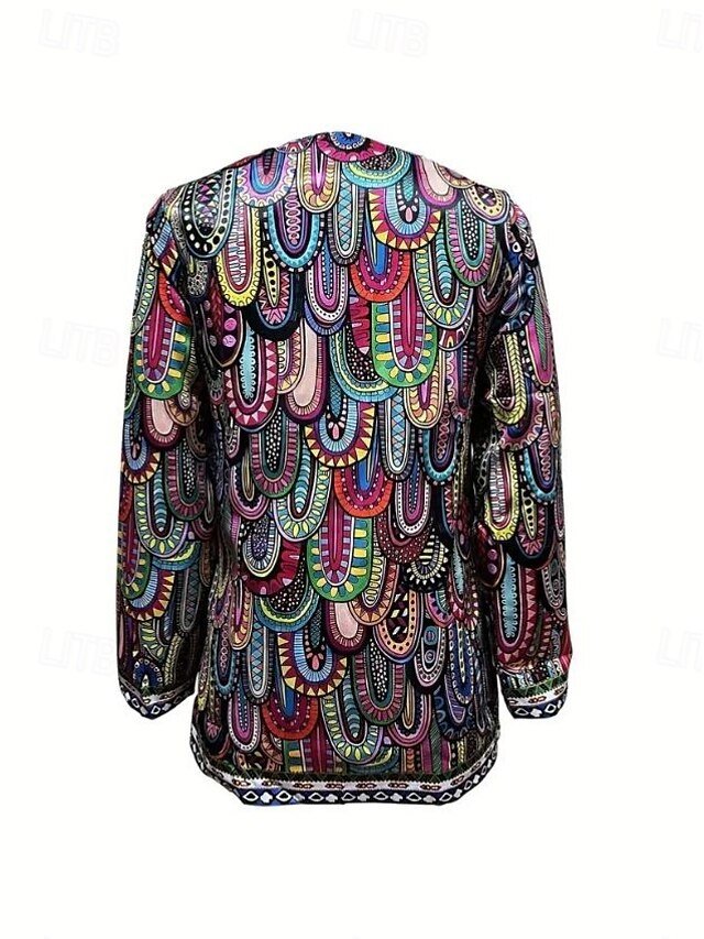 Party Regular Fit Geometric Long Sleeve Colourful Jacket - Image 2