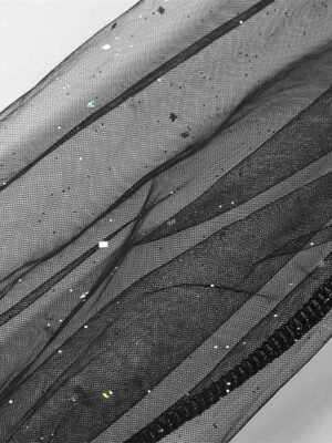 Sexy Bodycon Patchwork V Neck Long Mesh Sleeve Midi Dress - Image 12