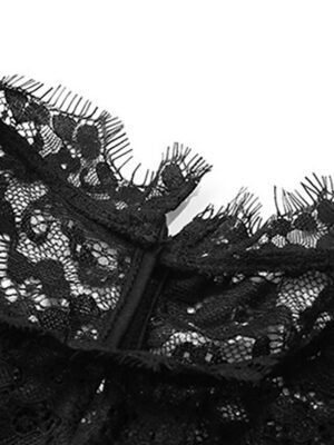 Sexy Regular Fit Solid Colour Stand Collar Short Sleeve Bodysuit - Image 2