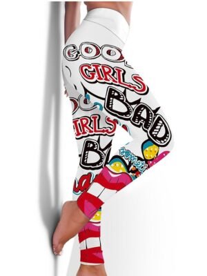 Sports High Waist Floral Yoga Leggings - Image 12