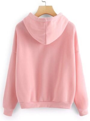 Street Casual Loose Graphic Drawstring Long Sleeve Hoodie - Image 3