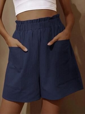 Streetwear Casual High Waist Elastic Shorts - Image 5