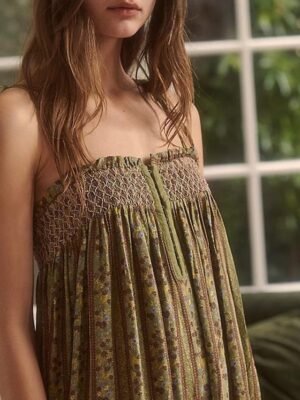 Streetwear Regular Fit Floral U Neck Sleeveless Jumpsuit - Image 5