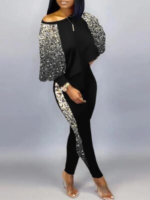 Streetwear Regular Fit Graphic Print Crew Neck Long Sleeve Tracksuit - Image 1