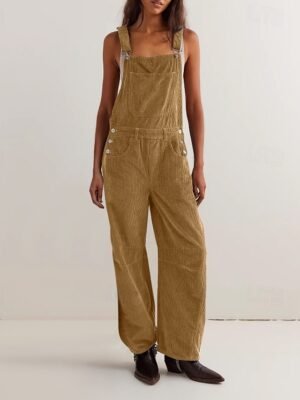 Streetwear Regular Fit Solid U Neck Sleeveless Jumpsuit - Image 11