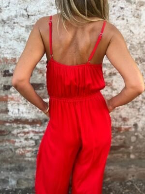 Streetwear Regular Solid Crew Neck Sleeveless Jumpsuit - Image 4