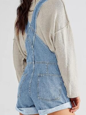 Streetwear Regular Solid Sleeveless Square Neck Jumpsuit - Image 8