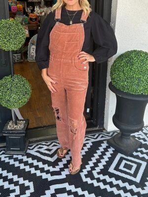 Streetwear Regular Solid U Neck Sleeveless Jumpsuit - Image 3