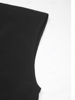 Streetwear Regular Solid V Neck Short Sleeve High Waist Jumpsuit - Image 8