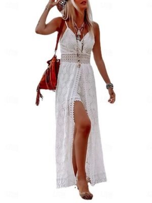 Streetwear Regular Solid V Neck Sleeveless Romper - Image 9