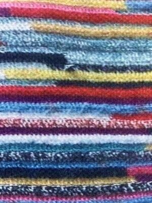 Streetwear Regular Striped Crew Neck Long Sleeve Knit Top - Image 4