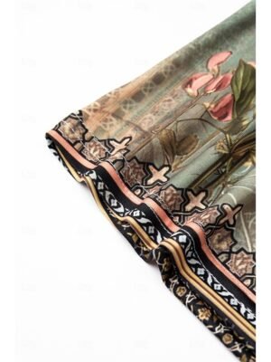 Stylish Casual Floral Notched Neck Sleeveless Regular Camisole - Image 6