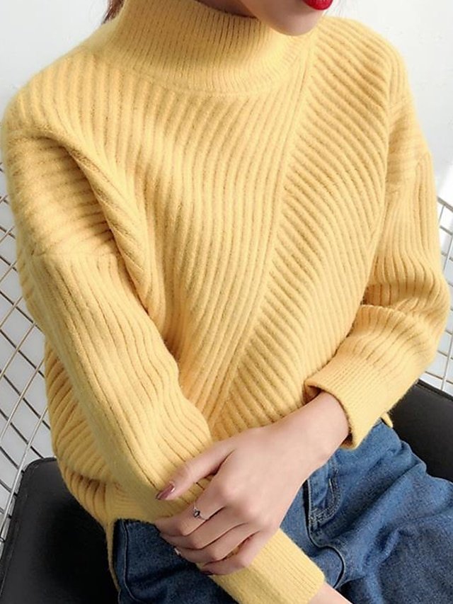 Stylish Casual Regular Fit Solid Stand Collar Long Sleeve Pullover - Image 2