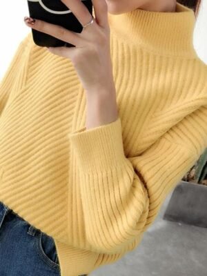 Stylish Casual Regular Fit Solid Stand Collar Long Sleeve Pullover - Image 4
