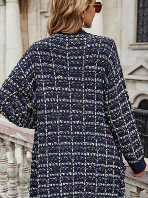 Stylish Loose Gradient Open Front Long Sleeve Long Cardigan - Image 7