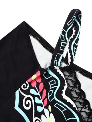 Stylish Loose Pure Colour V Neck 3/4 Sleeve Mini Dress - Image 5