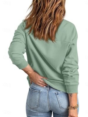 Stylish Regular Fit Plain Full Zip Bomber Jacket - Image 2