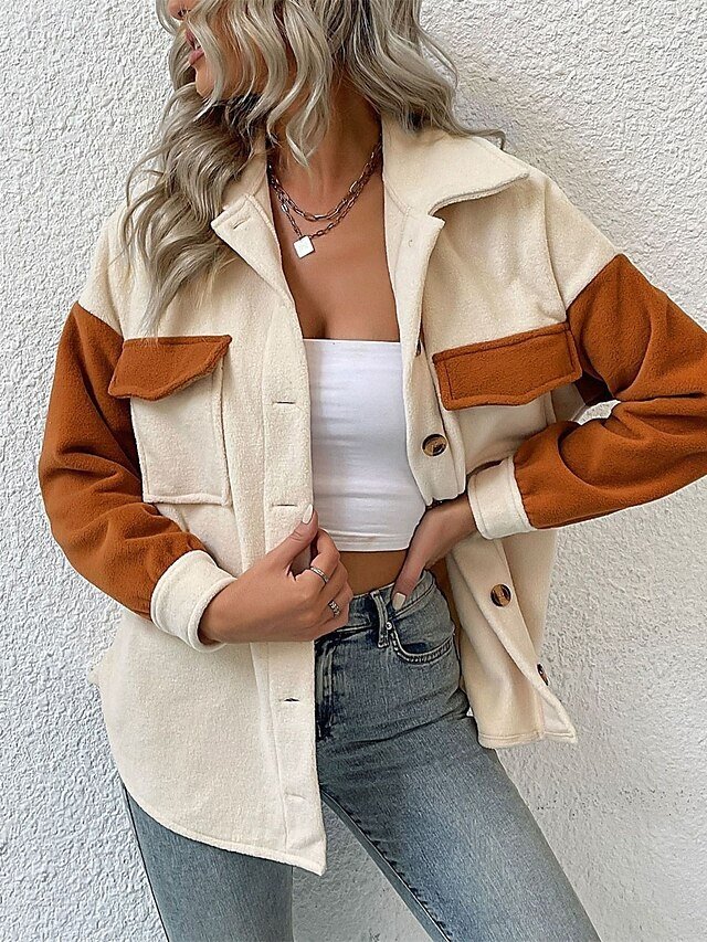 Stylish Regular Fit Plain Long Sleeve Thermal Jacket - Image 1