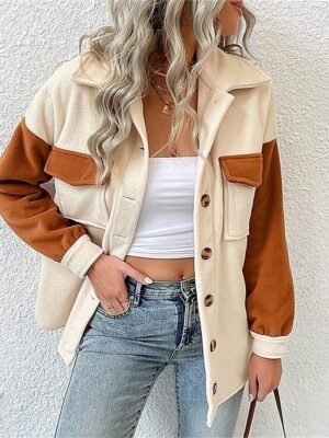 Stylish Regular Fit Plain Long Sleeve Thermal Jacket - Image 5