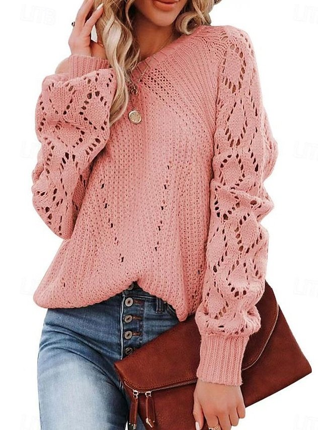 Stylish Regular Solid One Shoulder Half Sleeve Knit Top - Image 1