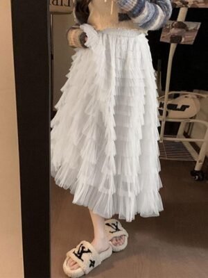 Vacation Casual Solid Trumpet Maxi Skirt - Image 7