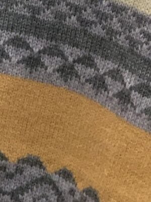 Vintage Casual Geometric V Neck Long Sleeve Regular Jumper - Image 3