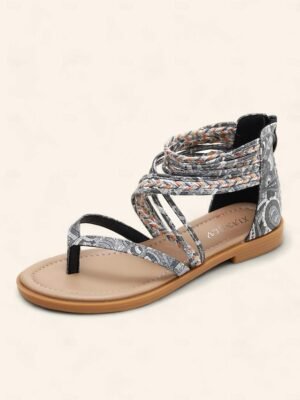 Bohemian Flat Multicolour Open-Toe Sandals - Image 7