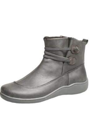 Brown Casual Round Toe Ankle Boots - Image 13