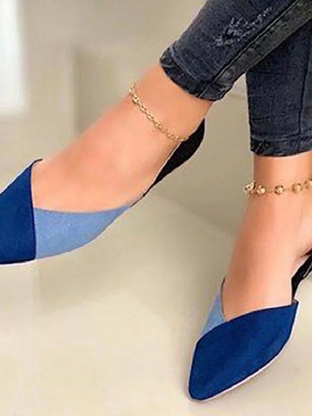Casual Chic Colour-Block Pointed Flats - Image 1