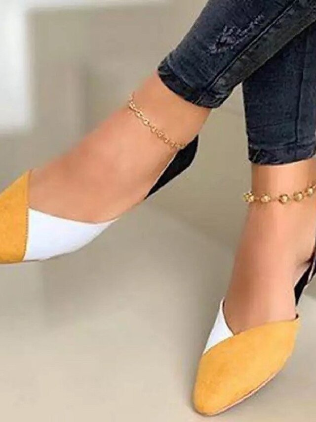 Casual Chic Colour-Block Pointed Flats - Image 2