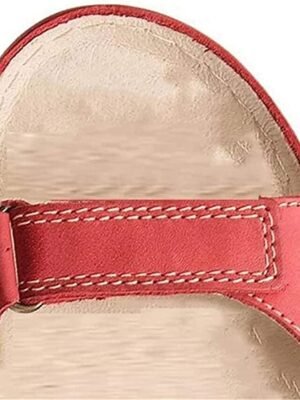 Casual Comfort Cut-Out Velcro Strap Sandals - Image 6