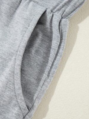 Casual Comfort Elastic Waist Long Sleeve Cardigan Pajama Set - Image 6