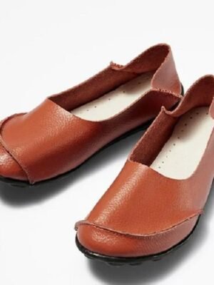 Casual Comfort Minimalism Round Toe Slip-On Flat Loafers - Image 17