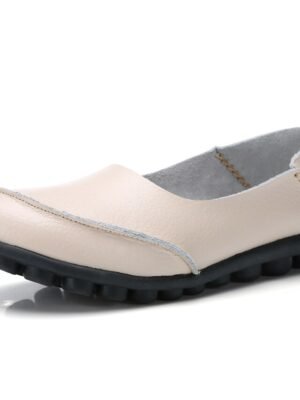 Casual Comfort Minimalism Round Toe Slip-On Flat Loafers - Image 20