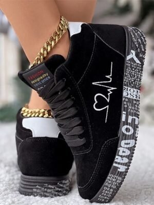 Casual Comfort Solid High Top Ankle Lace-up Sneakers - Image 12