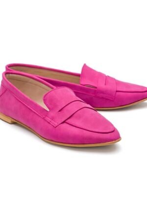 Casual Comfortable Faux Suede Square Toe Slip-On Loafers - Image 3