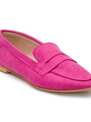 Casual Comfortable Faux Suede Square Toe Slip-On Loafers - Image 5