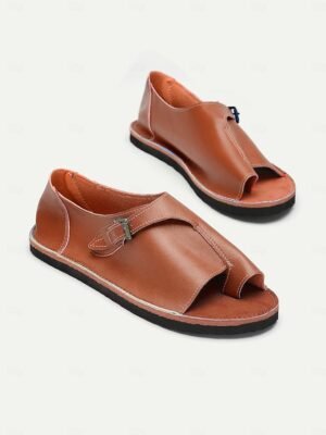 Casual Comfortable Open Toe PU Leather Flat Sandals - Image 11