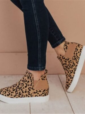 Casual Comfortable Slip-On Tan Suede Sneakers - Image 11